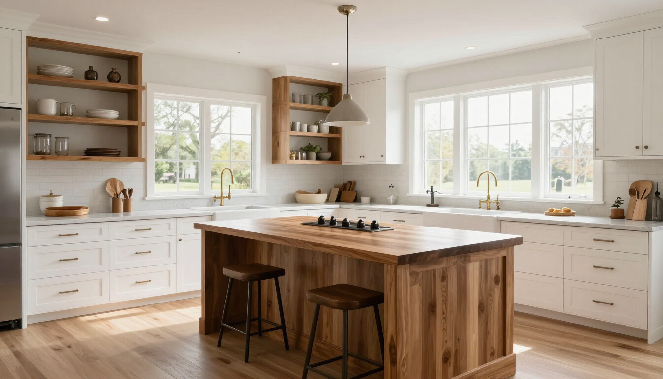 Modern kitchen design featuring luxury finishes and custom cabinetry in Charles County MD.
