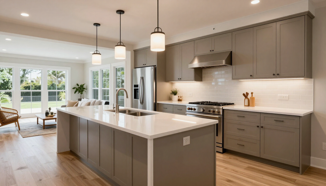 Modern luxury kitchen lighting