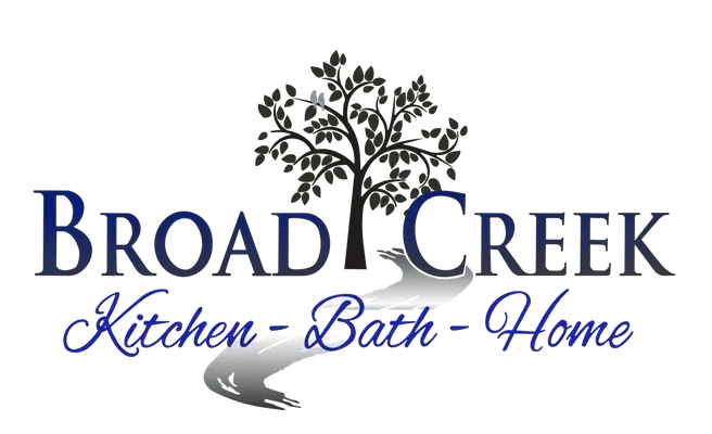Broad Creek Kitchen-Bath-Home logo with a tree and a gray swoosh
