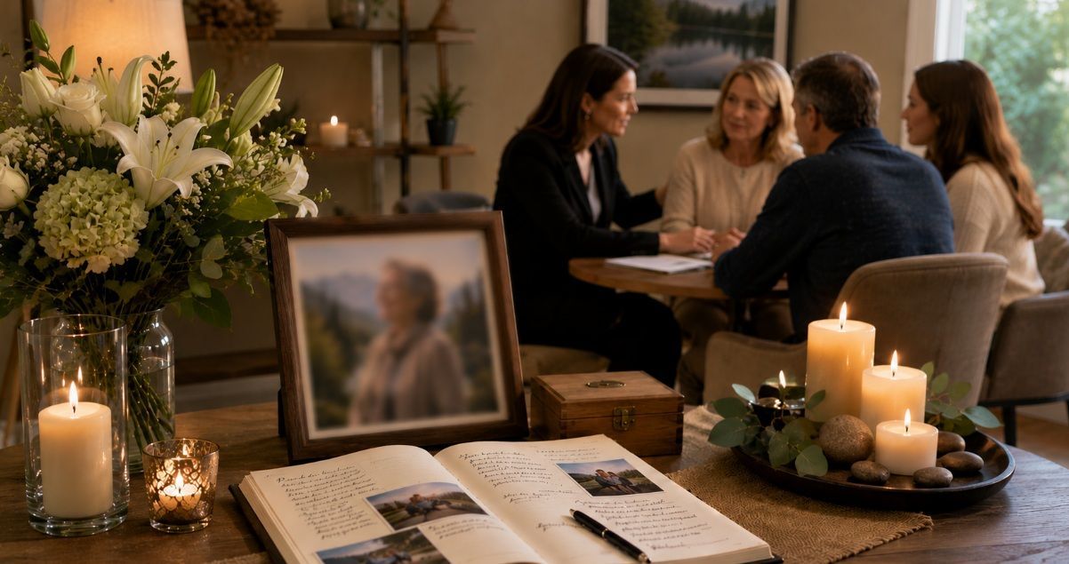 Compassionate family memorial gathering representing personalized cremation services Coeur D’Alene, 