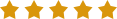 Five yellow stars in a horizontal row, commonly used to represent a five-star rating.