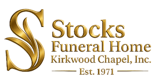 The logo for sample funeral home is shown on a white background.