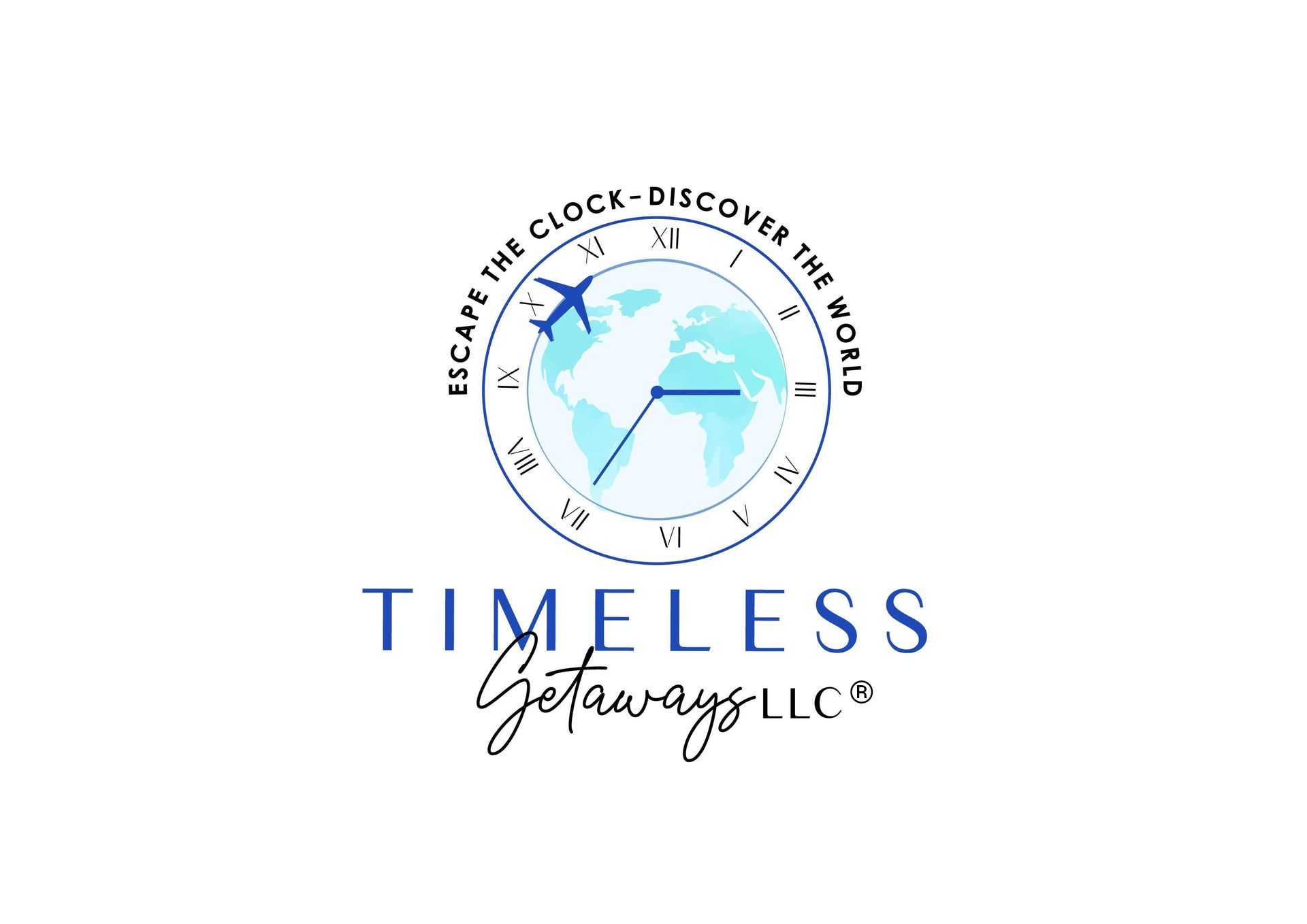 A logo for a company called timeless getaway llcĀ®