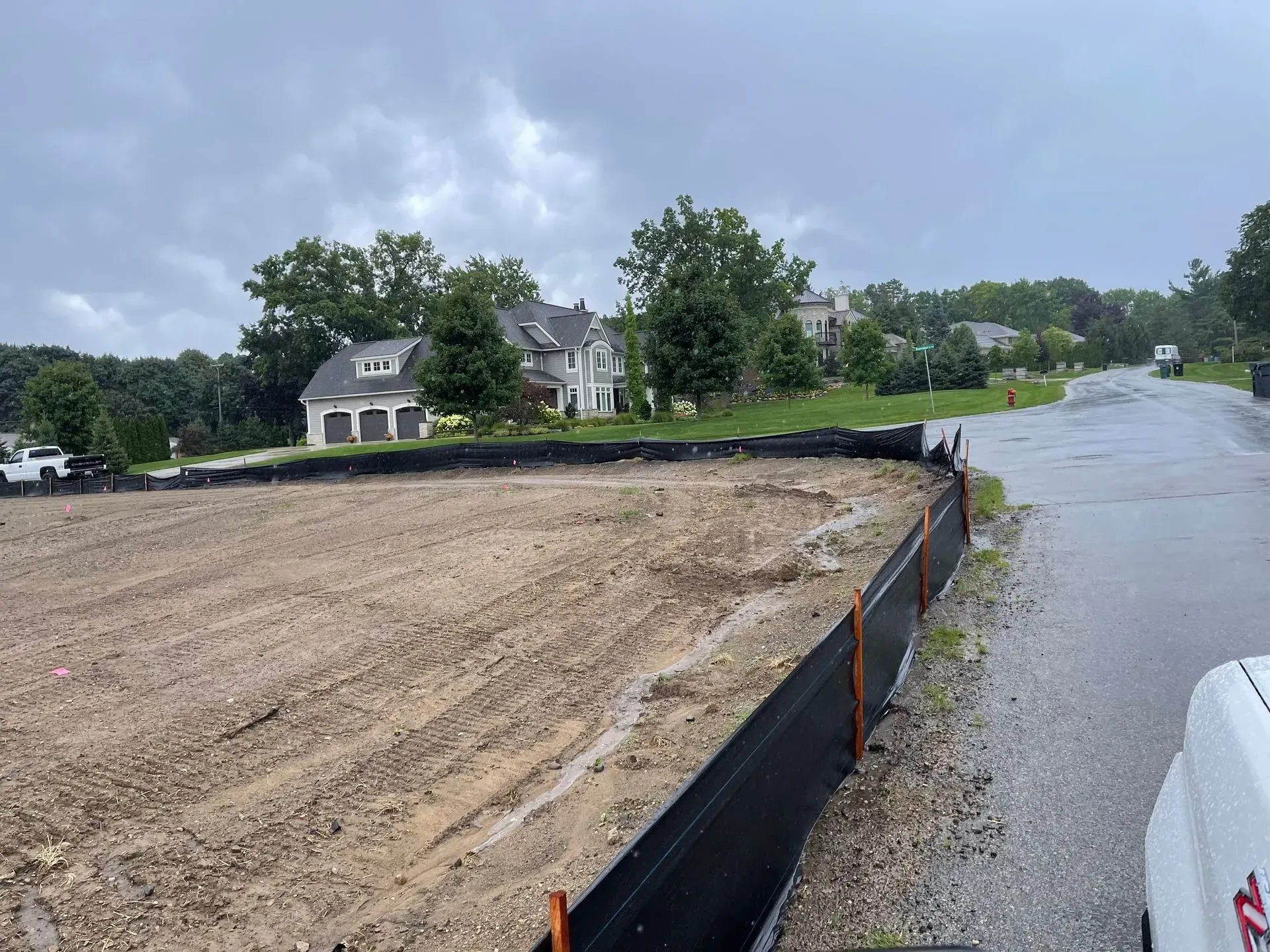Silt Fence Installation in Fenton, MI
