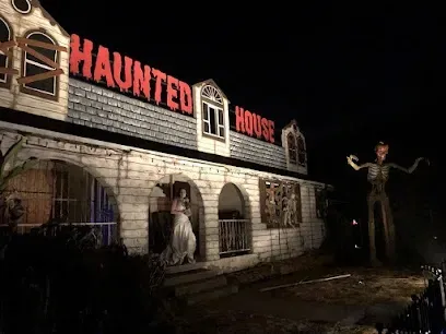 HWH San Diego Hard Money Lender - Real Estate highlights seasonal entertainment and community appeal near Scotty’s Scare Trail in Poway. The image showcases a festive haunted trail, decorations, and visitors enjoying the spooky outdoor attraction.