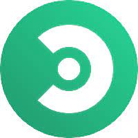 A green circle with a white circle in the middle.