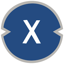 A blue circle with a white letter x inside of it.