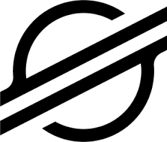 A black and white s with two lines going through it on a white background.