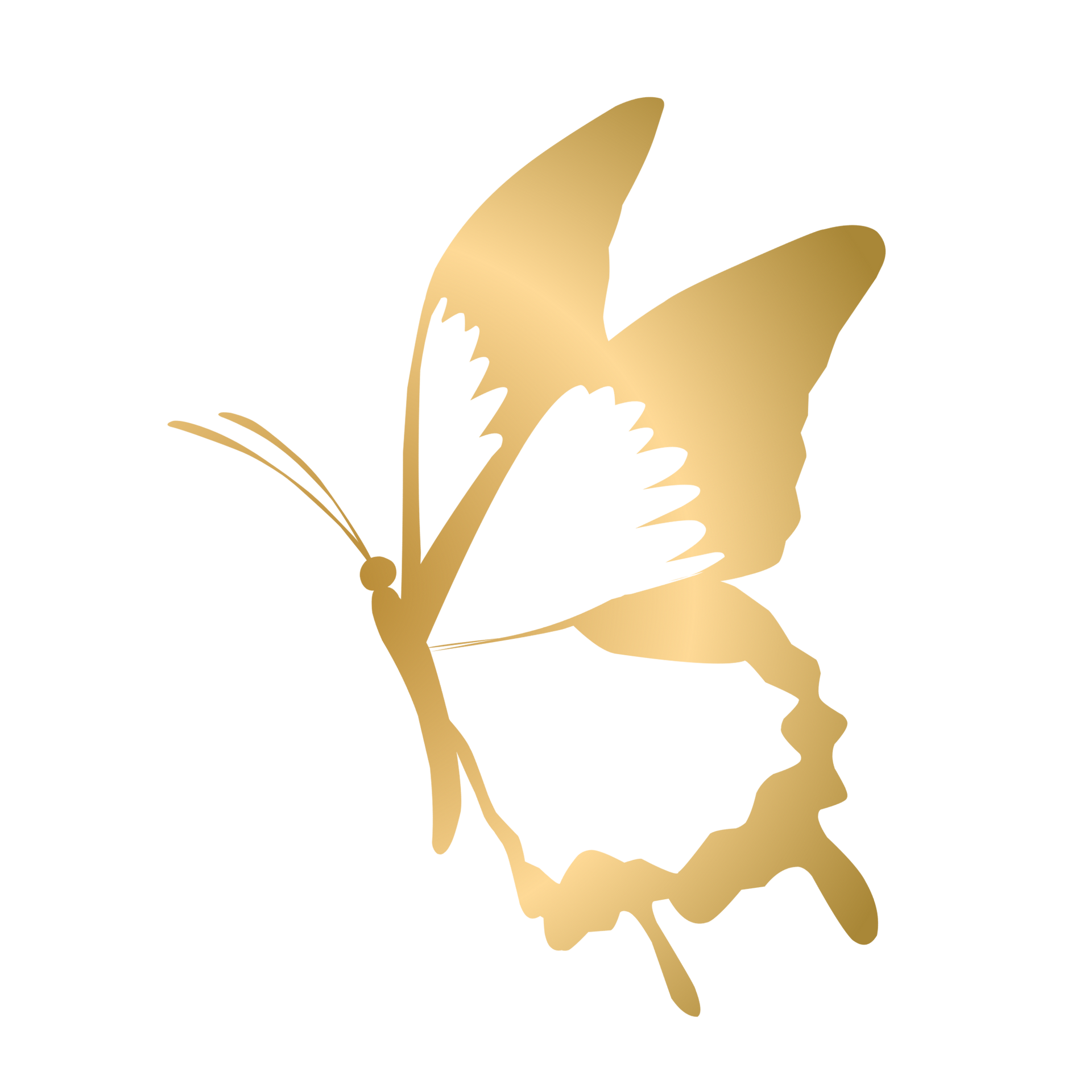 FaithInspiration Network Gold Butterfly