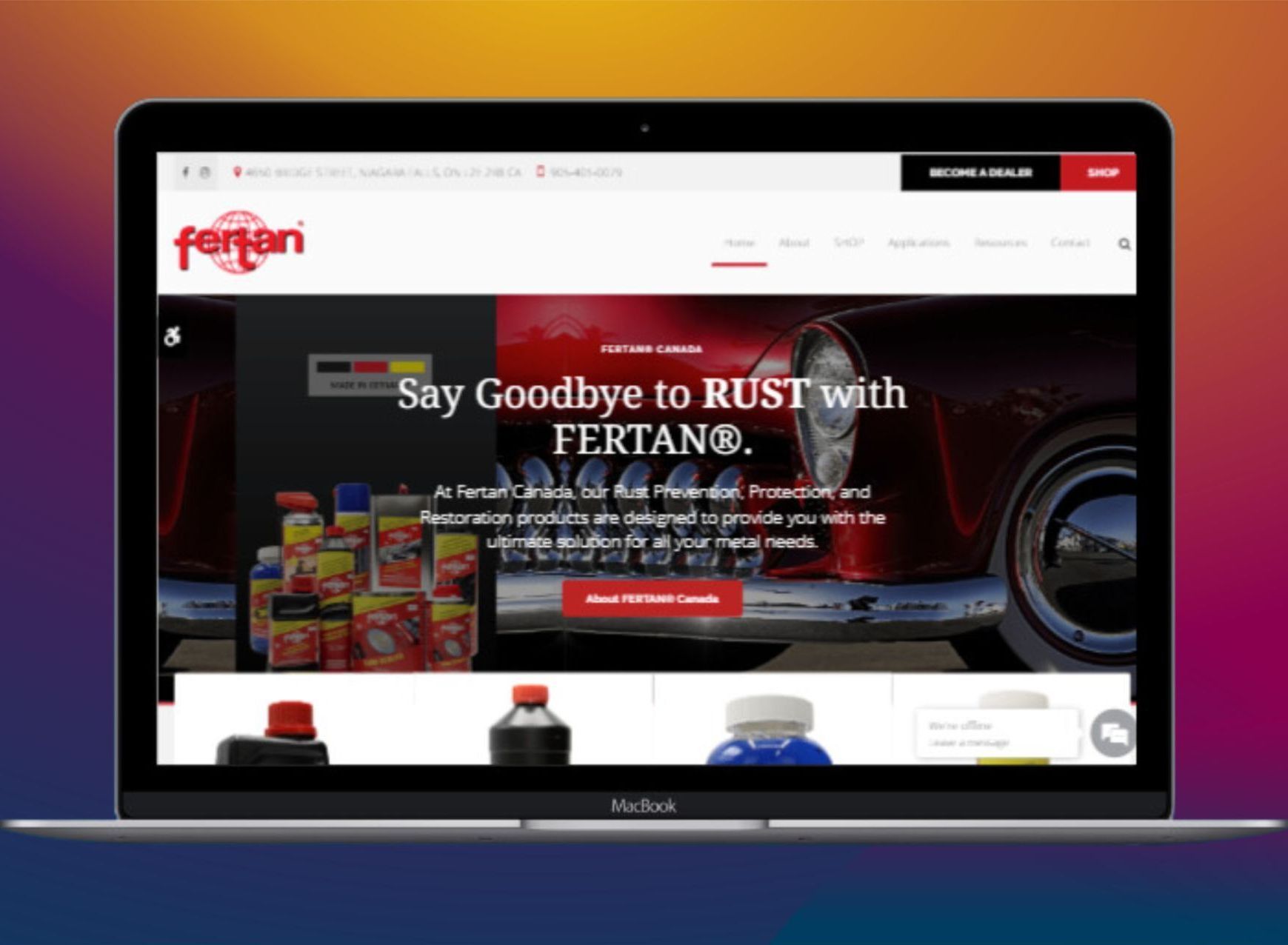 Fertan Canada Website