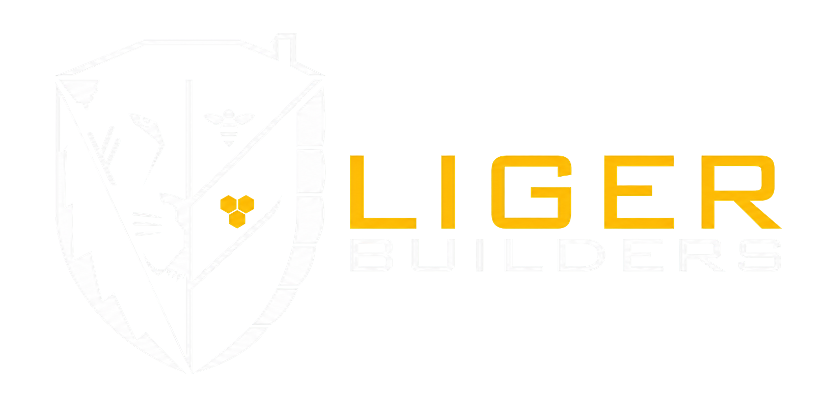 LIGER logo with a gold lion icon and gold text on a white background