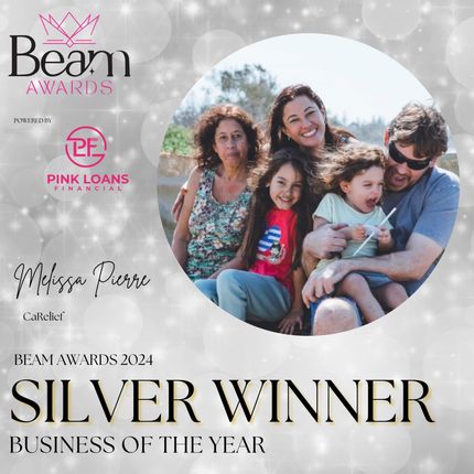 CaRelief won four Silver Winner categories in the 2024 Beam Awards | CaRelief NDIS Provider