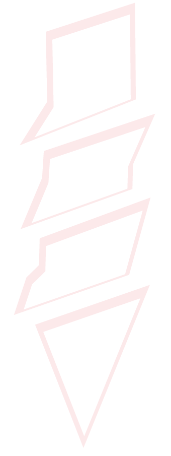 Transparent red drill on a clear background.