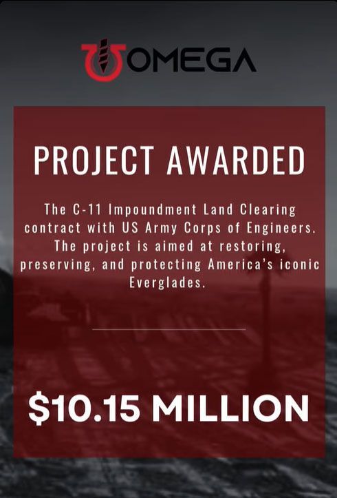 A poster that says project awarded on it