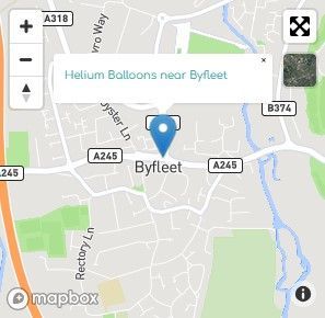 Helium Balloon Delivery Byfleet