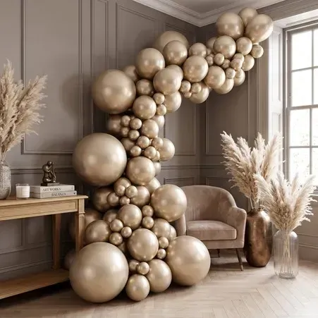 Silk Gold Dust Semptertex Balloons