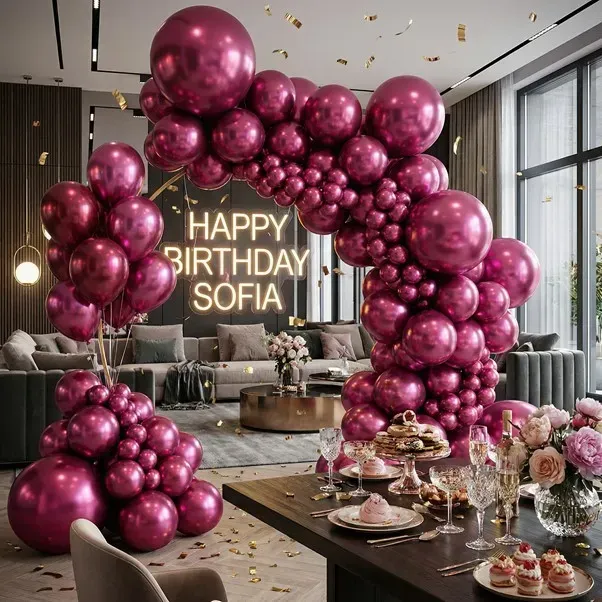 Reflex Fushsia Semptertex Balloons