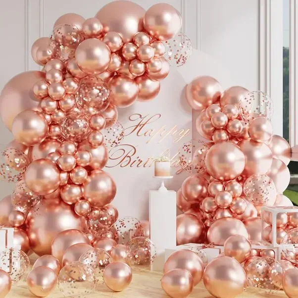 Metallic Rose Gold Semptertex Balloons
