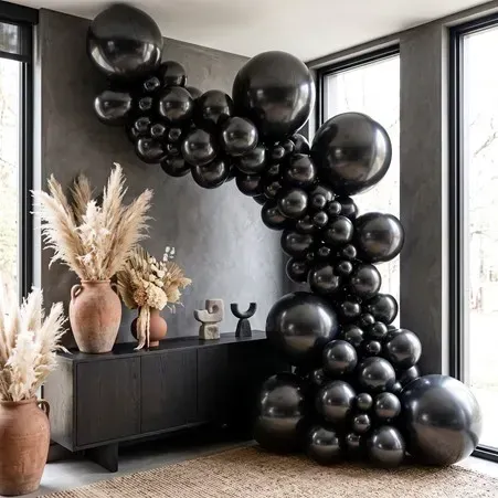 Metallic Black Semptertex Balloons