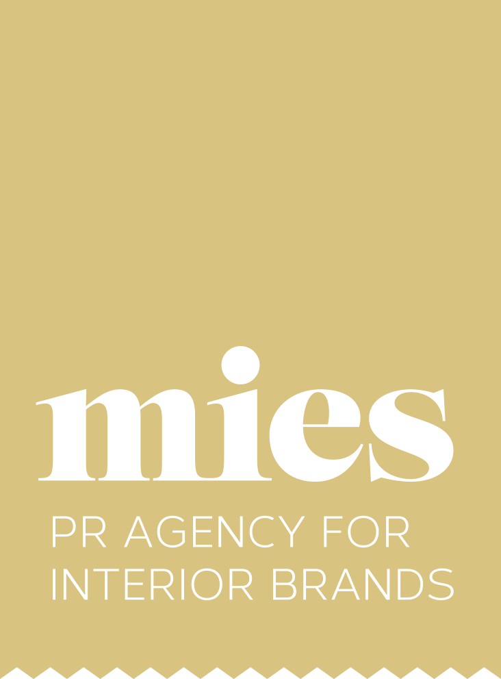 Het logo voor mies is een pr-bureau voor interieurmerken.