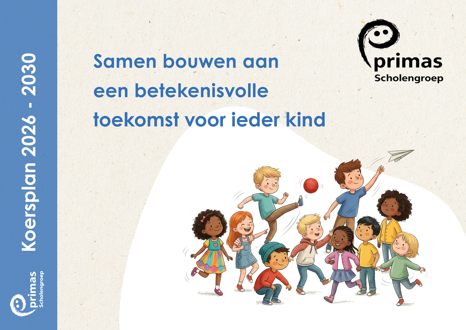 Een cartoon van een groep mensen die voor een gebouw staan
