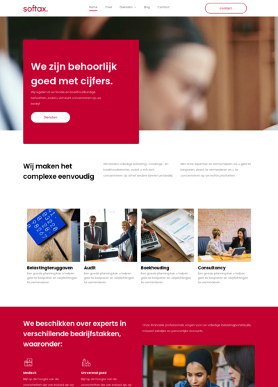 A screenshot of a website that says we zijn behoorlijk goed met cijfers