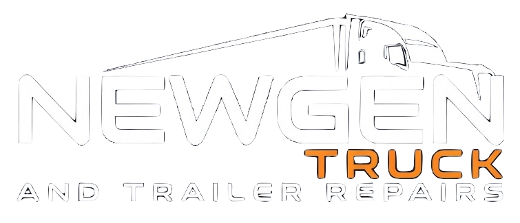 Newgen Truck and Trailer Repair logo with white, orange, and gray text