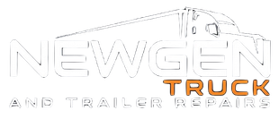 Newgen Truck and Trailer Repair logo with white, orange, and gray text