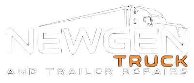 Newgen Truck and Trailer Repair logo with white, orange, and gray text
