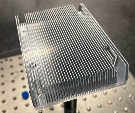 Finned aluminum heat sink