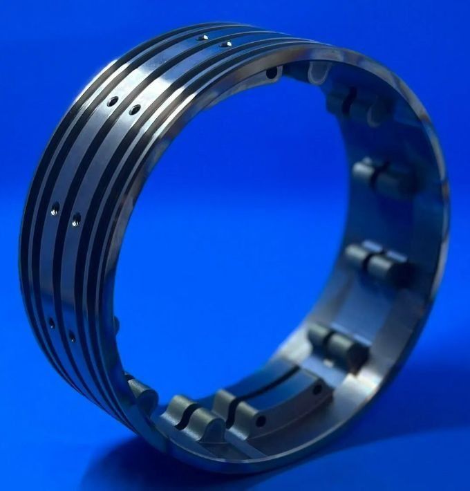 Machined ring with slots