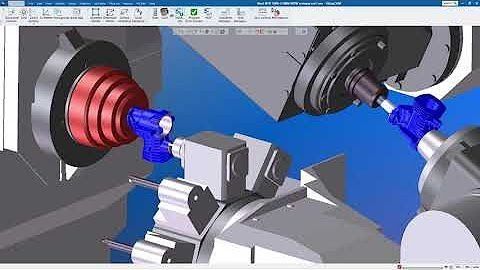 GibbsCAM multi-axis toolpath simulation