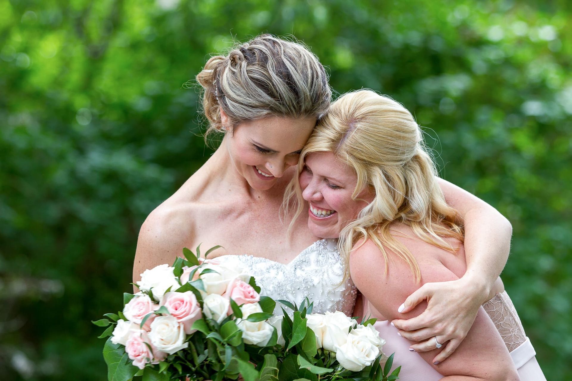 Lesbian Wedding in Kananskis of two brides and their dog