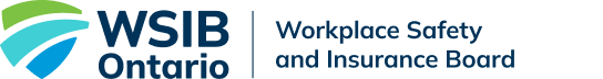WSIB Ontario logo with blue-green swoosh and Workplace Safety and Insurance Board text