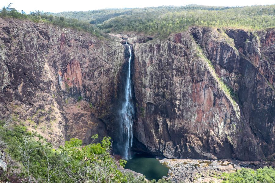 Waterfall Cascading Down a Rocky Cliff — Flexicoms Communications in Ingham, QLD