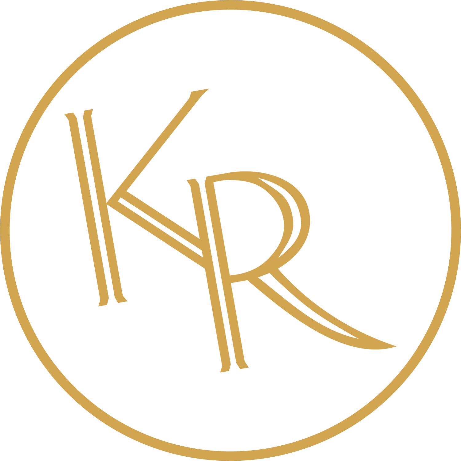 Gold monogram 