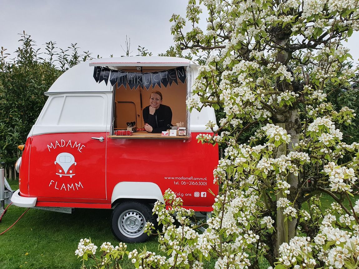 Foodtruck Madame Flamm in de lente