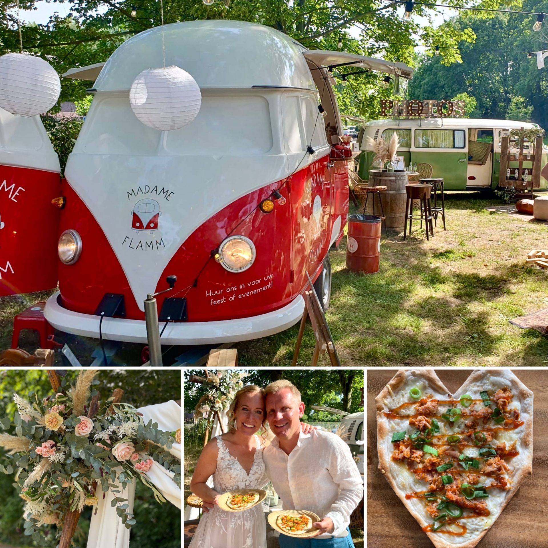 Foodtruck huren op uw bruiloft Madame Flamm - flammkuchen