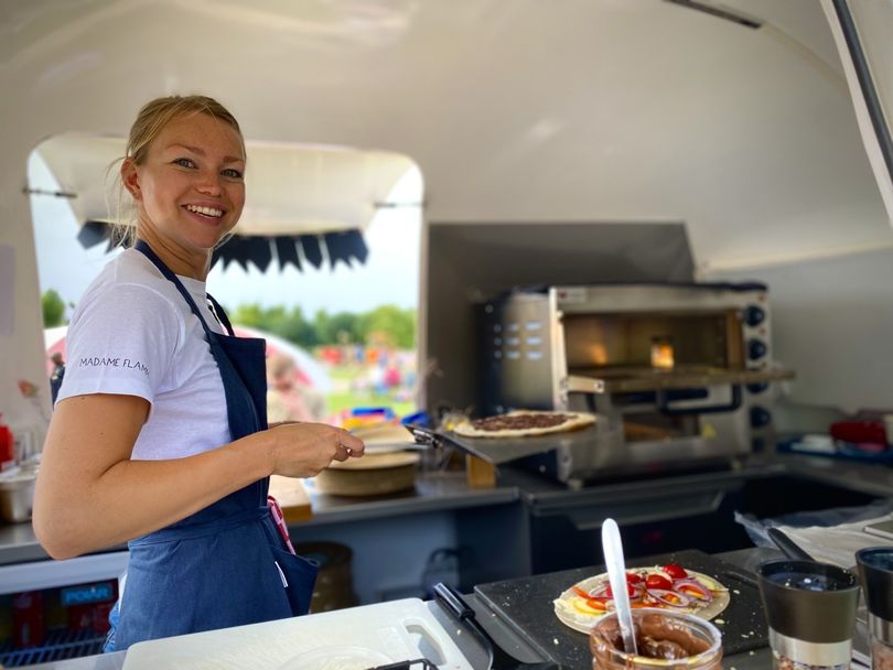 Madame Flamm flammkuchen foodtruck steenoven festival