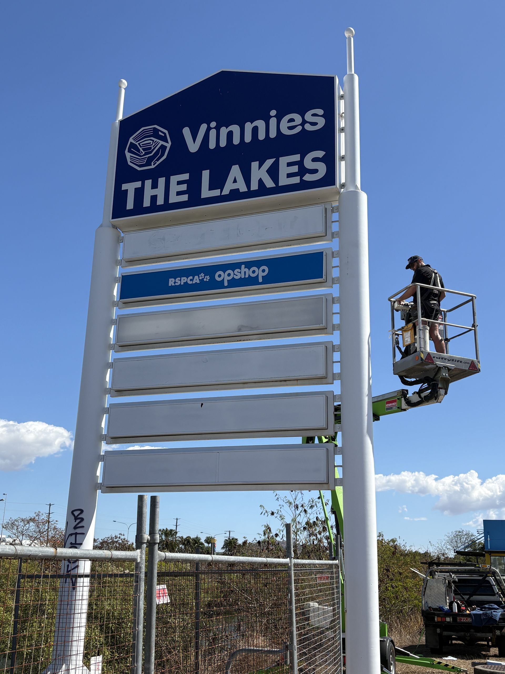 A Sign That Says Proudly Supporting Australian Farmers for Over 40 Years — Global Signage In Ingham, QLD
