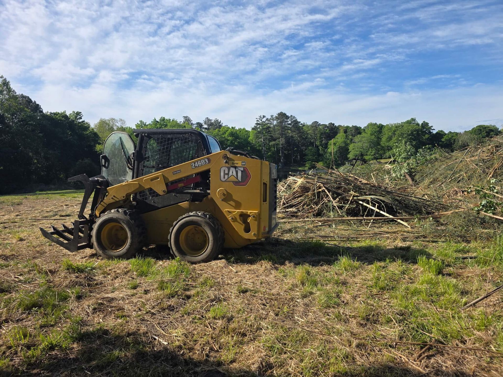 land clearing chesterfield va, grading services, land leveling