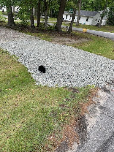 New gravel driveway installed and graded by H&H Outdoor Services