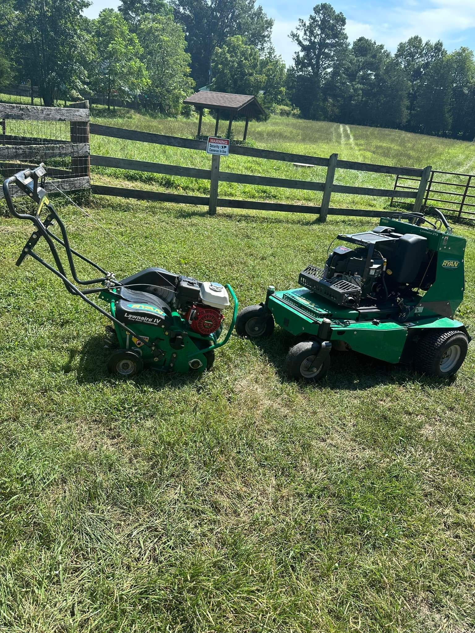 lawn aerator equipment for core aeration and seeding in Chesterfield, VA