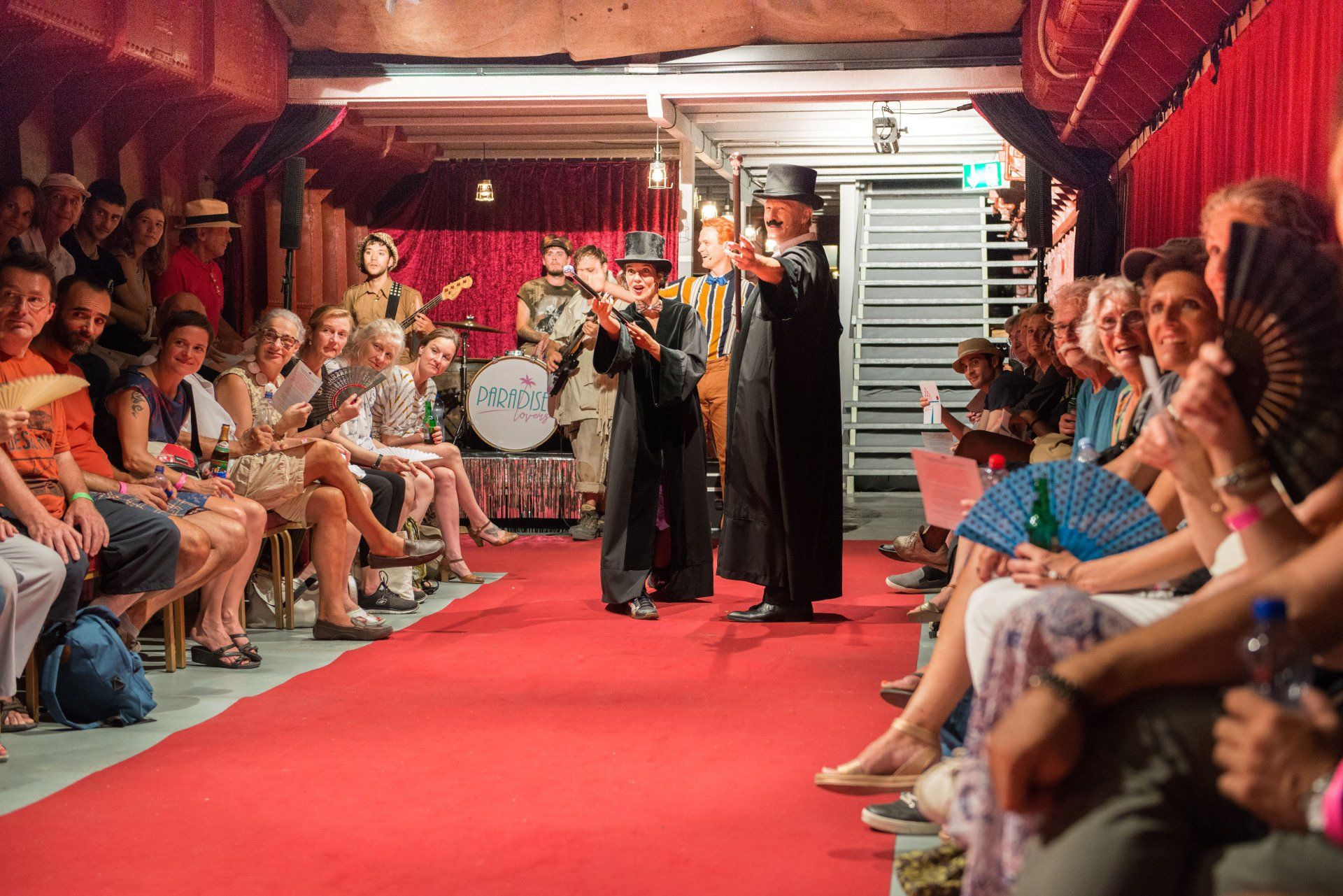 Theater Aufführung der Prozess auf dem Schiff