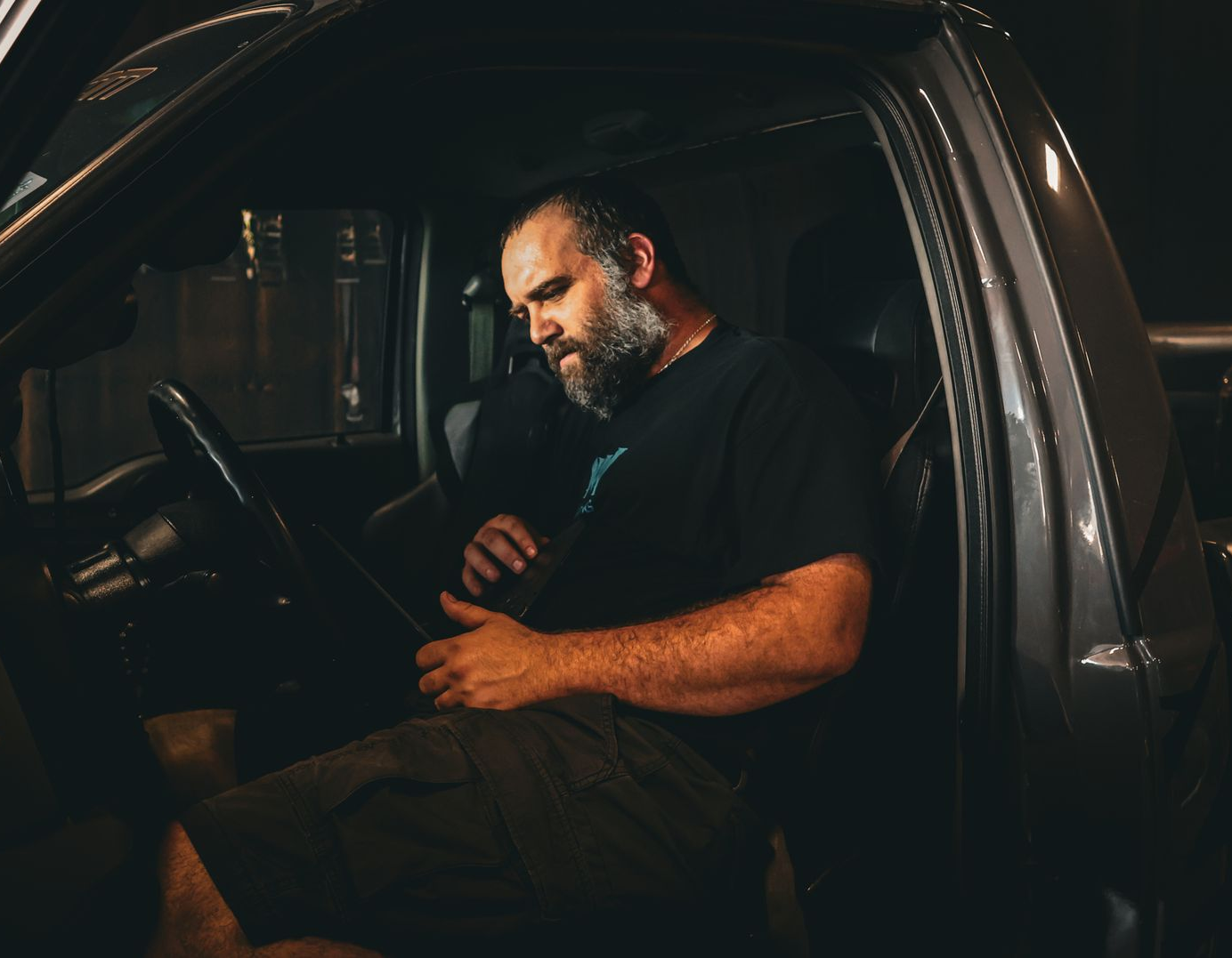 Ray Ross tuning a truck