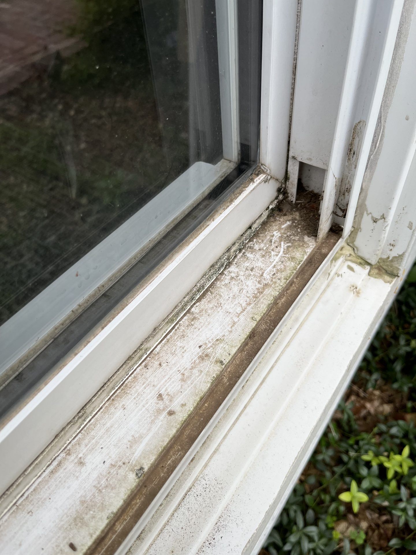 Image of dirty window sill