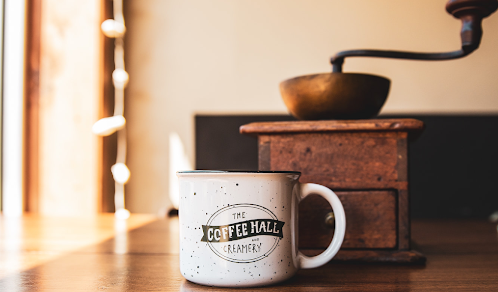 White coffee mug,
