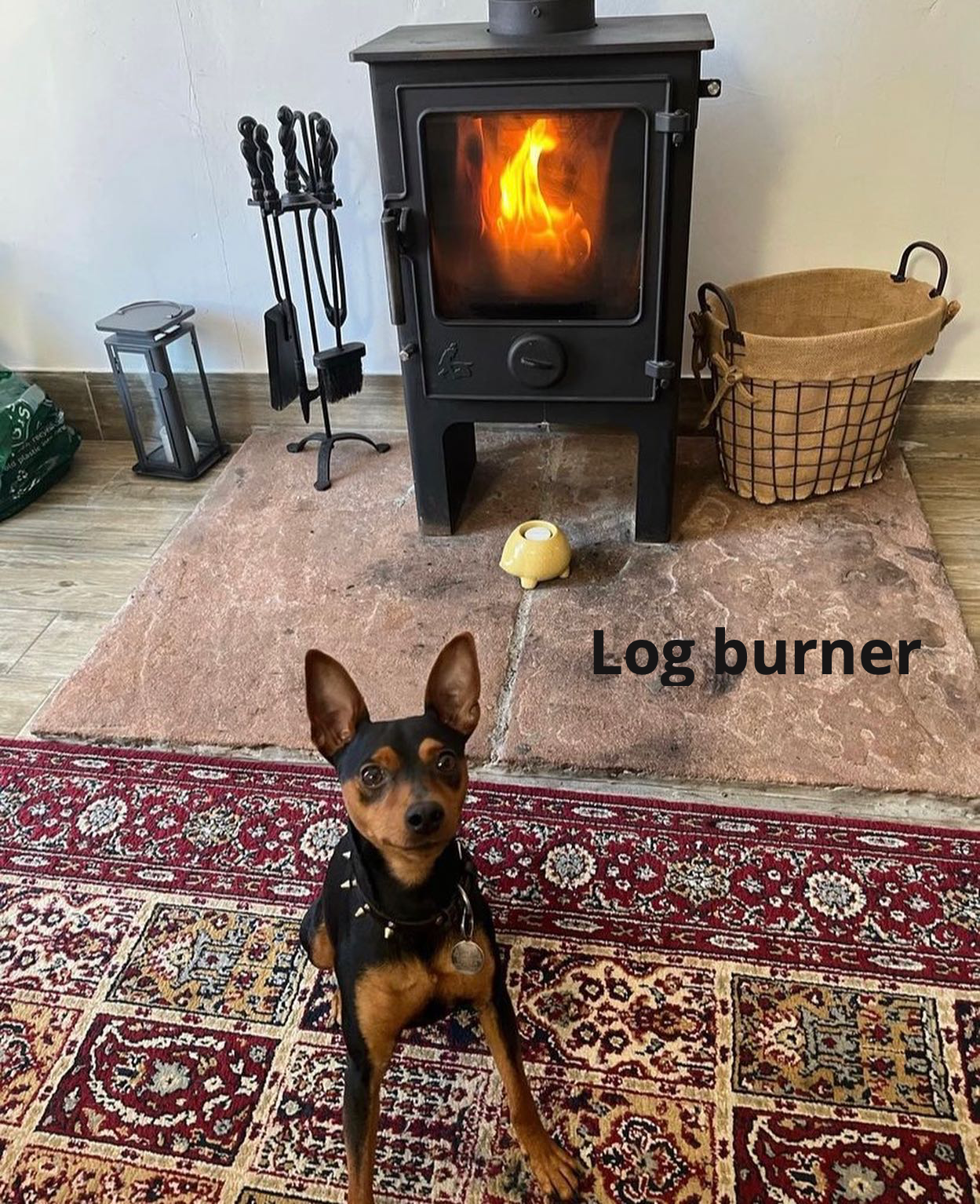 Log burner for extra comfort!