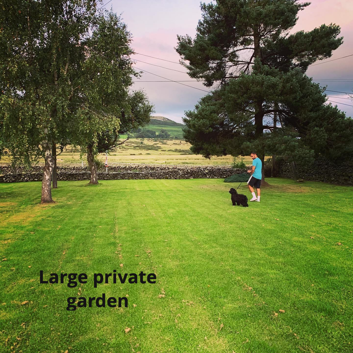 Large private garden