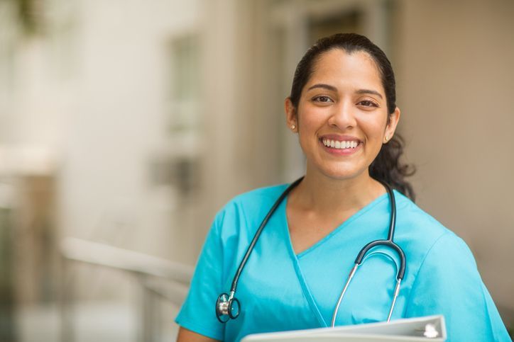 young adult female healthcare professional